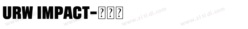URW Impact字体转换